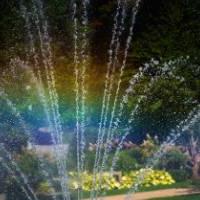 Fountain w/ Rainbow